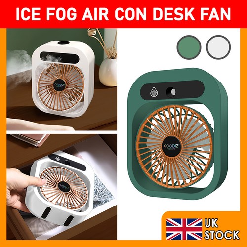 Powerful desk fan misting - powerful,