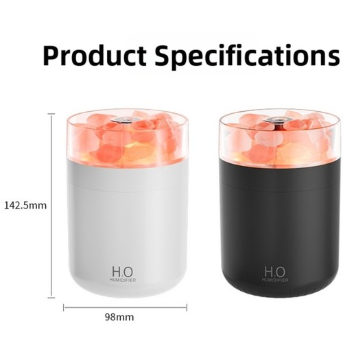 Salt lamp style humidifier - salt,