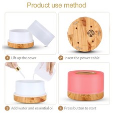 Desk Humidifier 500ml Wood