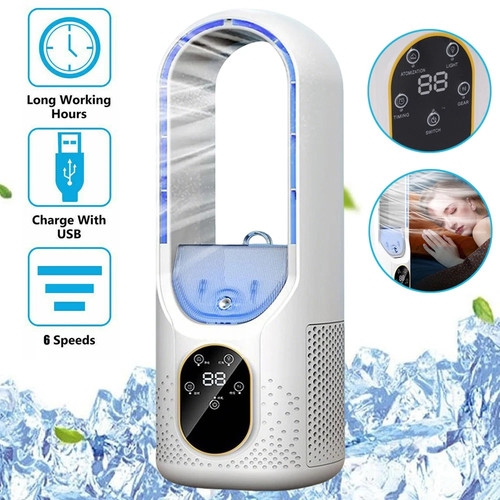 Bladeless tower fan with mist - bladeless,