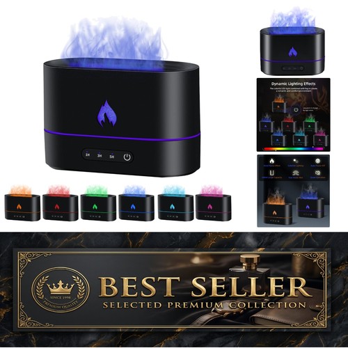 Flame diffuser and - diffuser, humidifier
