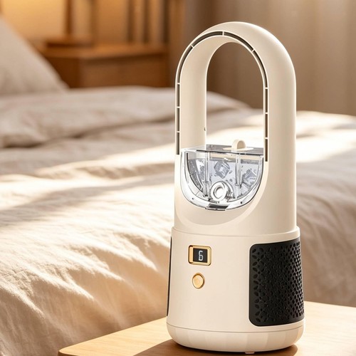 Desk fan humidifying bladeless - fan,
